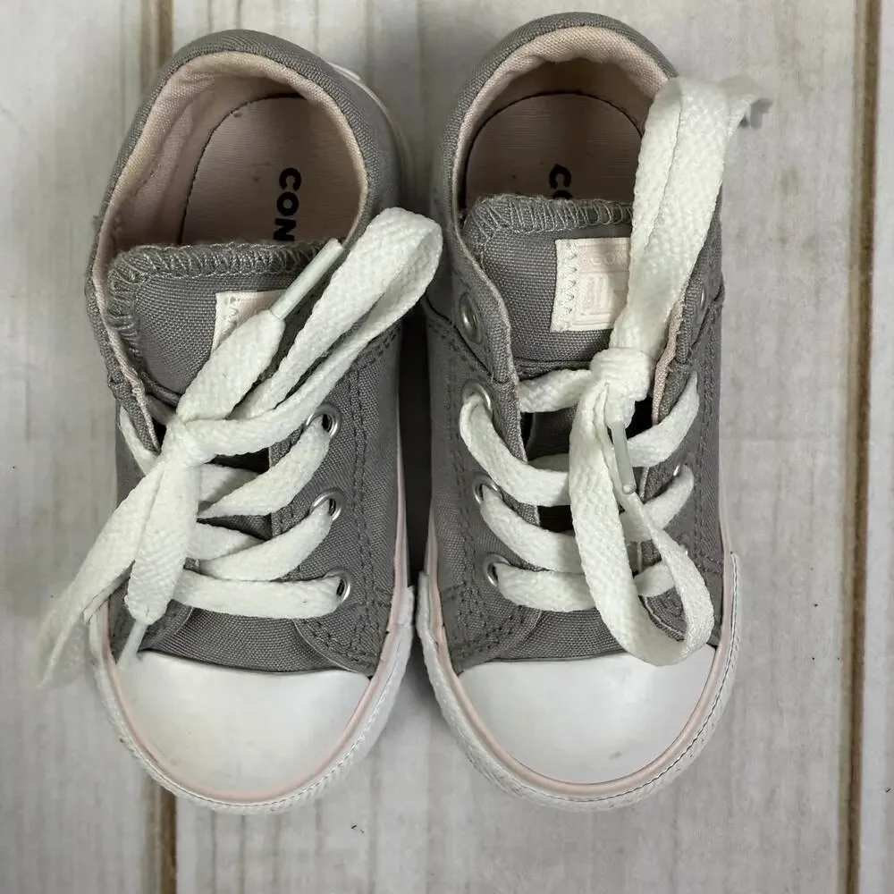 Converse‎ Chuck Taylor All Star Gray Sneakers Toddler Shoes 7C
